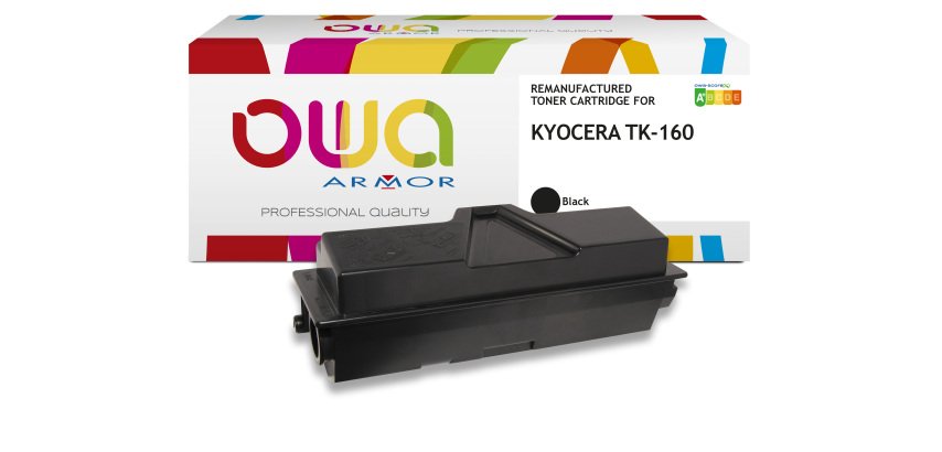 Toner remanufacturé OWA - standard - Noir - pour KYOCERA TK-160