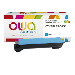 Toner remanufacturé OWA - standard - pour KYOCERA TK-540 C