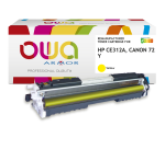 Toner remanufacturé OWA - standard - Jaune - pour HP CE312A, CANON 729 Y