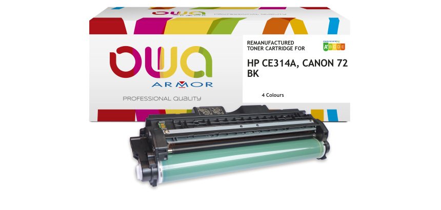 Toner remanufacturé OWA - standard - pour HP CE311A, CANON 729 C