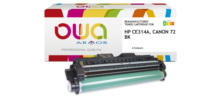Toner remanufacturé OWA - standard - Magenta - pour HP CE311A, CANON 729 C