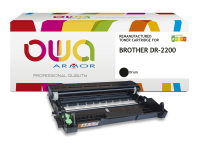 EN_Tambour remanufacturé OWA - standard - Tambour Noir - pour BROTHER DR-2200, DR-2225