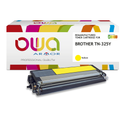 Toner remanufacturé OWA - haute capacité - pour BROTHER TN-325Y