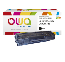 Toner remanufacturé OWA - très très haute capacité - Noir - pour HP CE285A, CANON 725