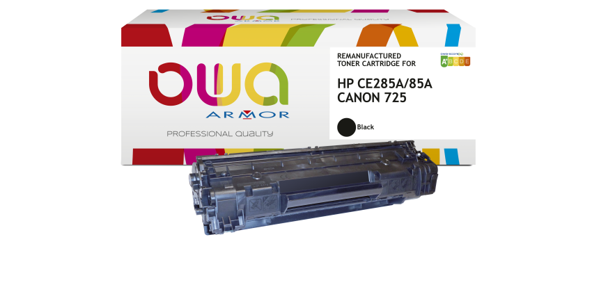 Toner remanufacturé OWA - très très haute capacité - Noir - pour HP CE285A, CANON 725