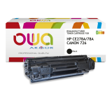 Toner remanufacturé OWA - très très haute capacité - Noir - pour HP CE278A, CANON 726