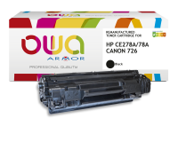 Toner remanufacturé OWA - très très haute capacité - Noir - pour HP CE278A, CANON 726