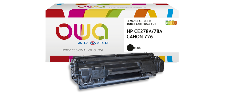 Toner remanufacturé OWA - très très haute capacité - Noir - pour HP CE278A, CANON 726