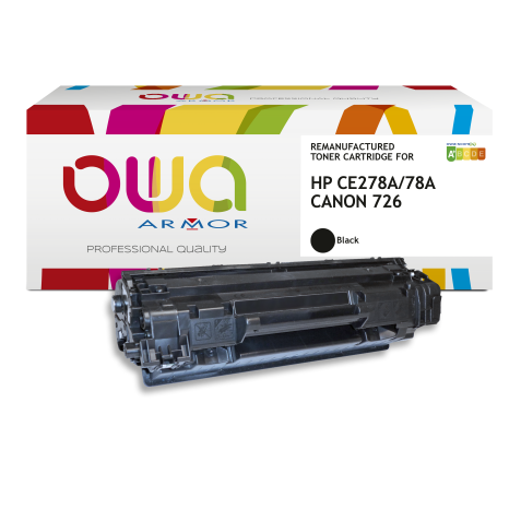 Toner remanufacturé OWA - très très haute capacité - Noir - pour HP CE278A, CANON 726