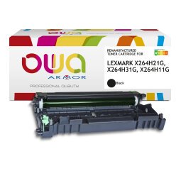 EN_Toner remanufacturé OWA - haute capacité - Noir - pour LEXMARK X264H21G, X264H31G, X264H11G