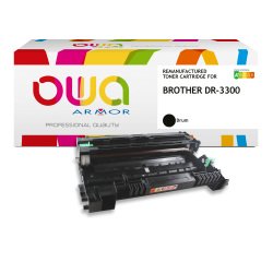EN_Tambour remanufacturé OWA - standard - Noir - pour BROTHER DR-3300