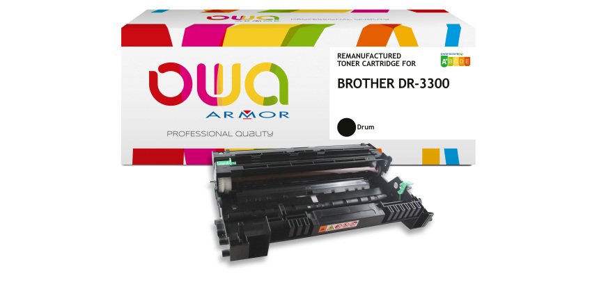 Tambour remanufacturé OWA - standard - Noir - pour BROTHER DR-3300