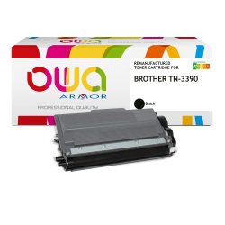 EN_Toner remanufacturé OWA - standard - Noir - pour BROTHER TN-3390