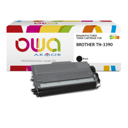 EN_Toner remanufacturé OWA - standard - Noir - pour BROTHER TN-3390