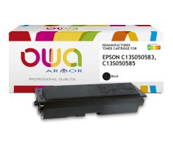 Toner remanufacturé OWA - standard - Noir - pour EPSON C13S050583, C13S050585