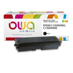 EN_Toner remanufacturé OWA - standard - Noir - pour EPSON C13S050583, C13S050585