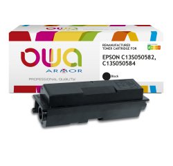 Toner remanufacturé OWA - haute capacité - Noir - pour EPSON C13S050582, C13S050584