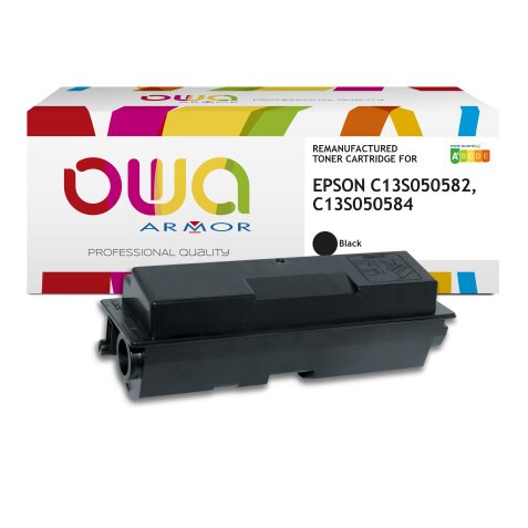 Toner remanufacturé OWA - haute capacité - Noir - pour EPSON C13S050582, C13S050584