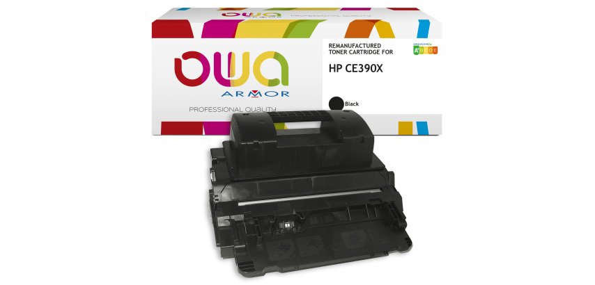 Toner remanufacturé OWA - très très haute capacité - Noir - pour HP 90X
