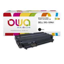 Toner remanufacturé OWA - standard - Noir - pour DELL 593-10961