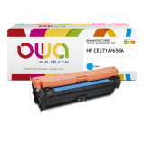 Toner remanufacturé OWA - standard - Cyan - pour HP CE271A