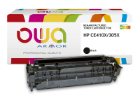 Toner remanufacturé OWA - haute capacité - Noir - pour HP CE410X