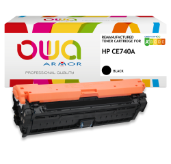 Toner remanufacturé OWA - standard - Noir - pour HP CE740A