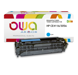 Toner remanufacturé OWA - standard - pour HP CE411A