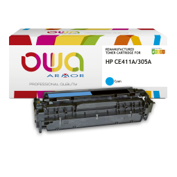 DE_Toner remanufacturé OWA - standard - Cyan - pour HP CE411A