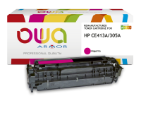 Toner remanufacturé OWA - standard - Magenta - pour HP CE413A