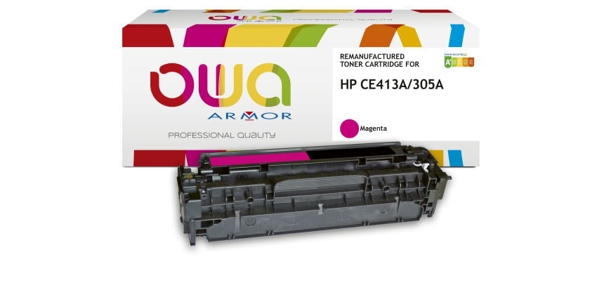 Toner remanufacturé OWA - standard - pour HP CE413A
