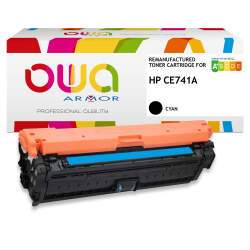 Toner remanufacturé OWA - standard - Cyan - pour HP CE741A