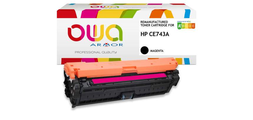 Toner remanufacturé OWA - standard - pour HP CE741A
