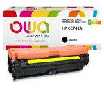 Toner remanufacturé OWA - standard - Jaune - pour HP CE742A