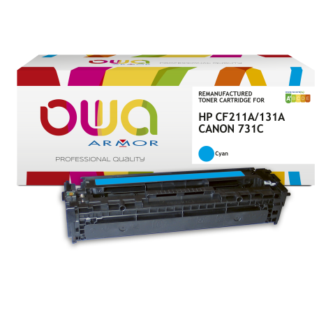 Toner remanufacturé OWA - standard - pour HP CF213A, CANON 731M