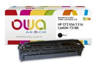 EN_Toner remanufacturé OWA - standard - Noir - pour HP CF210A, CANON 731BK