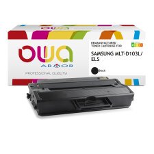 Toner remanufacturé OWA - haute capacité - Noir - pour SAMSUNG MLT-D103L/ELS