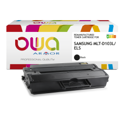 EN_Toner remanufacturé OWA - haute capacité - Noir - pour SAMSUNG MLT-D103L/ELS