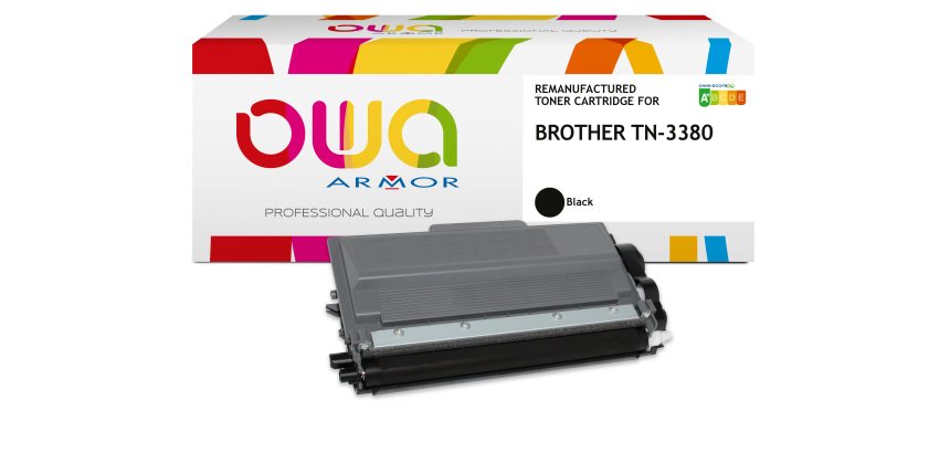Toner remanufacturé OWA - très très haute capacité - Noir - pour BROTHER TN-3380