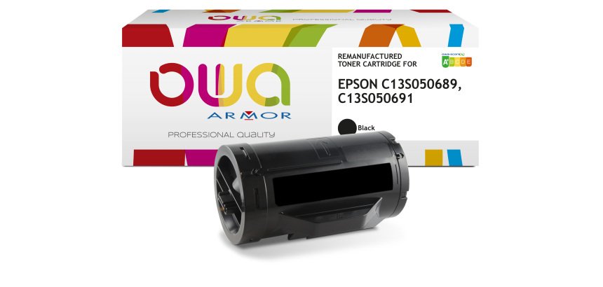Toner remanufacturé OWA - haute capacité - Noir - pour EPSON C13S050689, C13S050691