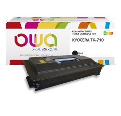 Toner remanufacturé OWA - standard - Noir - pour KYOCERA TK-710