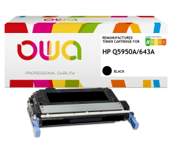 Toner remanufacturé OWA - très très haute capacité - Noir - pour HP Q5950A