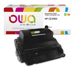 Toner remanufacturé OWA - haute capacité - Noir - pour HP 90X