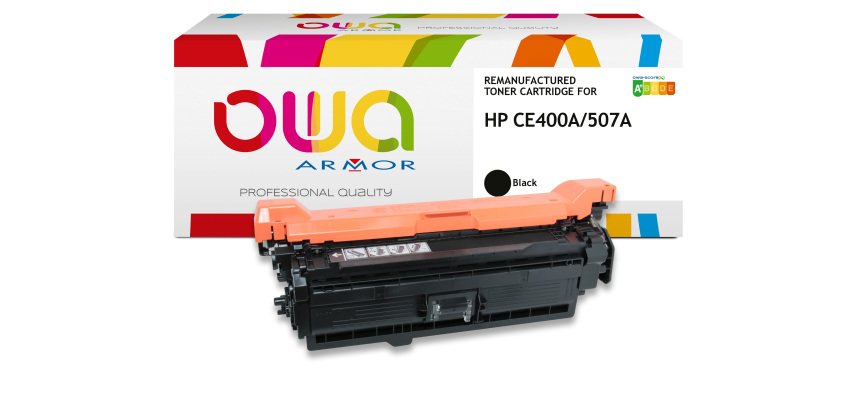 Toner remanufacturé OWA - standard - Noir - pour HP CE400A