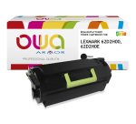 Toner remanufacturé OWA - haute capacité - Noir - pour LEXMARK 62D2H00, 62D2H0E