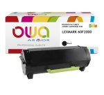 Toner remanufacturé OWA - standard - Noir - pour LEXMARK 60F2000