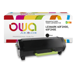 EN_Toner remanufacturé OWA - haute capacité - Noir - pour LEXMARK 60F2H00, 60F2H0E