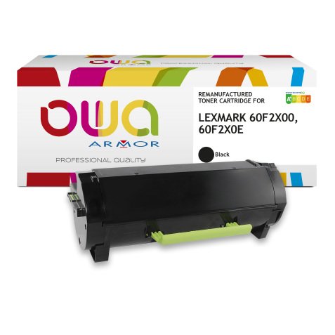 Toner remanufacturé OWA - haute capacité - Noir - pour LEXMARK 60F2X00, 60F2X0E