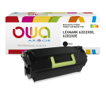 Toner remanufacturé OWA - haute capacité - Noir - pour LEXMARK 62D2X00, 62D2X0E