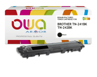EN_Toner remanufacturé OWA - standard - Noir - pour BROTHER TN-241BK, TN-242BK